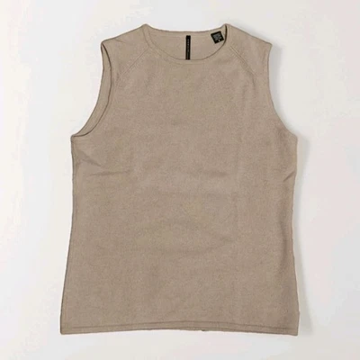 Chaleco suéter Isda & Co para mujer 100 % cachemir pequeño tostado Foto 1 de 4