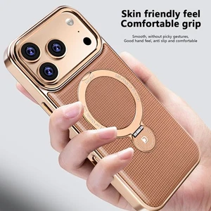 For Apple iPhone 17 Pro Max Luxury Phone Case Ring Holder Business Leather Cover - Picture 1 of 18