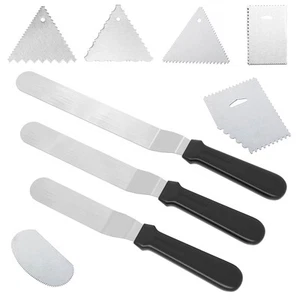 9 piece baking set with kitchen scraper cake spatula baking decorating - Picture 1 of 6