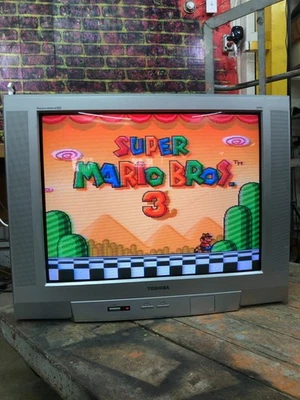 Toshiba 27D46 CRT 27" Curved Screen CRT TV w/Component S-VIDEO for Retro Gaming - Image 1 of 4