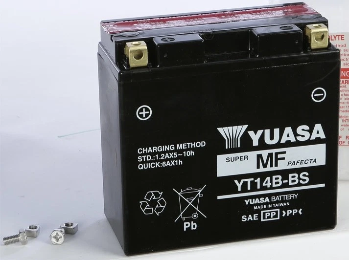 Batería sin mantenimiento Yuasa YT14B-BS Yamaha Raider Stratoliner YUAM624B4 Foto 1 de 1