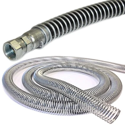 10Mm Stainless Steel Cable Management Cover 10 Feet Abrasion Resistant Coil - Image 1 of 4