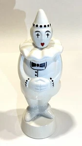 Ceramic Clown Decanter Peirrot Heart Bow Tie Vintage Vandor Imports - Picture 1 of 5