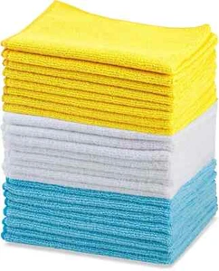Mikrofaser Reinigungstücher 24er Pack fusselfrei streifenfrei wiederverwendbar 16x12 - Bild 1 von 2