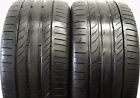 235 55 R 18 100V Continental Sport Contact 5 4.5mm+ A578 2355518 P Worn Tyres x2
