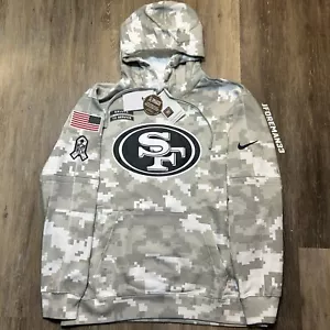 Authentic San Francisco 49ers 2024 Salute to Service Hoodie Sideline Pullover - Bild 1 von 10