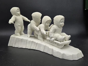 Vtg  DEPARTMENT 56 Snowbabies "I'm Right Behind You" Figure with box - Picture 1 of 12
