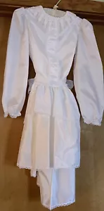 Vintage Elaine Schwartz 80s Girl’s White First Communion Dress Size 10 - Picture 1 of 6