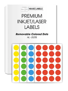 84 hojas; 2.016 etiquetas extraíbles 24 ups código de color redondo de 0,75" venta de garaje - Imagen 1 de 6