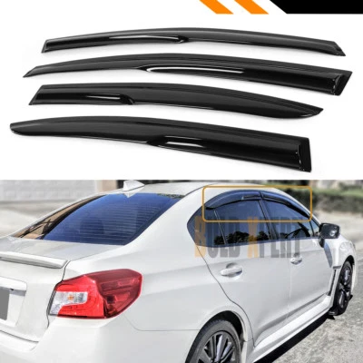 PARA SUBARU IMPREZA 2012-2016 BASE 4 PUERTAS 3D VENTANA ONDULADA VISERA PROTECTOR DE LLUVIA DEFLECTOR Foto 1 de 4