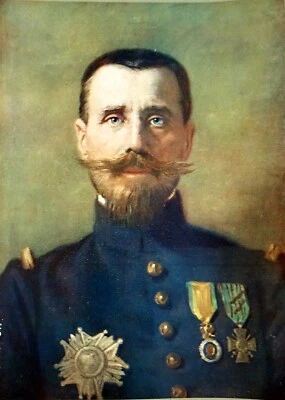 Guerre Mondiale 14/18 - PORTRAIT de GÉNÉRAL GOURAUD - Grande Planche en couleur - Photo 1/2