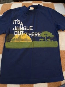 Gymboree Jungle Graphic With 3d Embroidered Text Boys Sz 5 - Picture 1 of 3