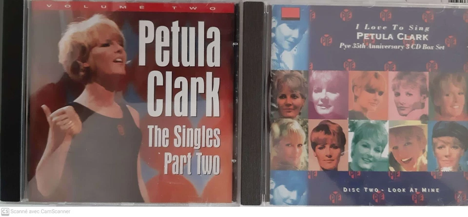 PETULA CLARK - LOT 2 CD PETULA CLARK  LOOK AT MINE DISQUE TWO + THE SINGLES   2 - Photo 1/1