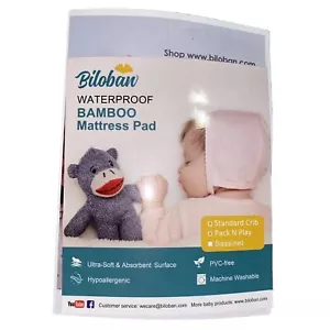 Biloban Waterproof Bamboo Bassinet Mattress Pads (Set of 2) - Picture 1 of 6