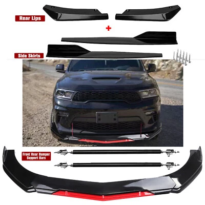 Front Rear Bumper Lip Spoiler Splitter For Dodge Durango SRT R/T Side Skirt Body - Image 1 of 4