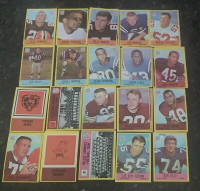 1967 Philadelphia Football Cards Complete Your Set U You Pick From List  - Image 1 of 4