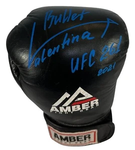 Valentina Shevchenko autographed signed glove UFC Event Worn LOA Alexa Grasso - Picture 1 of 6