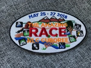 Scouts Canada The Amazing Race NLC Cuboree May 25 - 27 2018 Badge/Patch - Bild 1 von 2