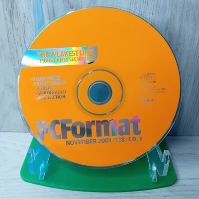 PC FORMAT DEMO 128 NOV 2001 CD 1 PC CD ROM - RARE RETRO SOFTWARE - Image 1 of 2