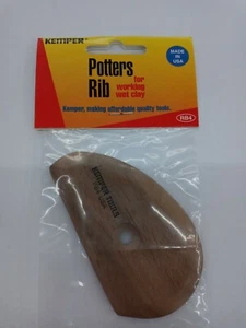 Kemper 3-1/2" Wood Potters Rib - RB4 - Clay Sculpting, wheel throwing - Picture 1 of 2