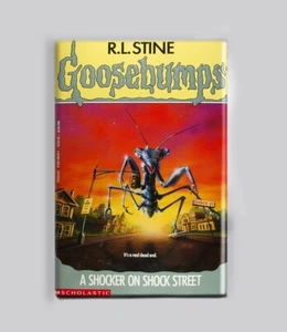 GOOSEBUMPS / A SHOCKER ON SHOCK STREET - 2"x3" MAGNET (vintage book horror stine - Picture 1 of 4