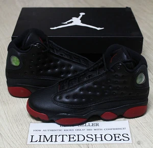 NIKE AIR JORDAN XIII 13 RETRO GS BLACK GYM RED BRED 414574-033 Big Kids youth - Picture 1 of 1