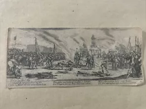 Jacques Callot;"Les misères et les malheurs de la guerre" Uomini al rogo 1633 - Imagen 1 de 6