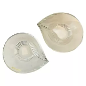 2 ciotole noci caramelle piatti lacrima piombo cristallo 5” x 7” marcato NACHTMANN art deco - Foto 1 di 5