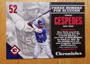 Yoenis Cespedes 2017 Panini Chronicles Red Baseball Card 13/25 - Picture 1 of 2