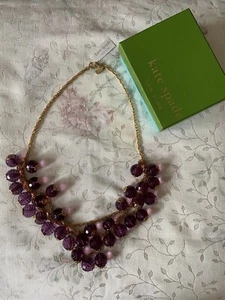 NWT Kate Spade Gumdrops Necklace Purple - Picture 1 of 3