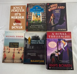 Lot Of 6 Mystery Novels Trade Paperbacks, Porter, Smith, Biggers, Dibdin... - Picture 1 of 5