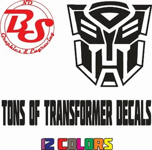 6" TRANSFORMER Vinyl Aufkleber Decepticon Dinobot Nerd Maximal Fenster Aufkleber Nr. BS - Bild 1 von 31