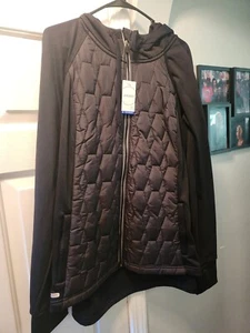 Tolles Geschenk! Herren Jockey Hybrid Tech Jacke, schwarzer Hoodie, brandneu. - Bild 1 von 9