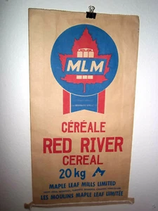 large (EMPTY!) Home Decor Item Cereal Bag from MLM Red River Cereale Canada - Picture 1 of 5