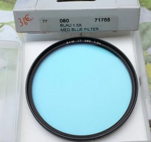 B+W filtre 71755 080 1,5x diamètre 77mm médium bleu moyen - Imagen 1 de 11