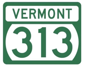 Vermont State Highway 313 Aufkleber Aufkleber R5350 Autobahn Routenschild - Bild 1 von 1