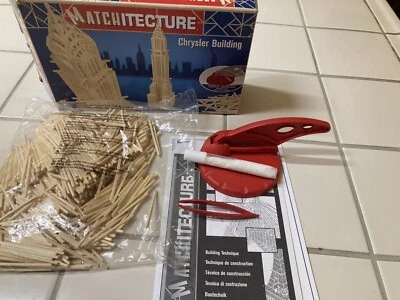 Matchitecture Wooden Model Making Chrysler Building Kit Wood Set Construction - Image 1 of 4