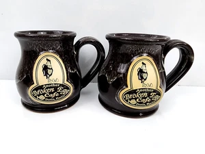 Lot Of 2 Deneen Pottery Another Broken Egg Cafe Destin FL Mug - Picture 1 of 6