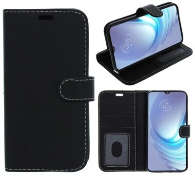 For Motorola Moto E7 Power Case Cover Flip Book Wallet Folio Leather Gel - Image 1 of 4