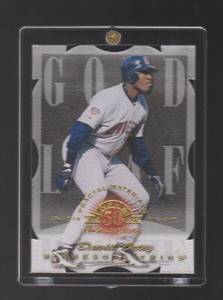 1998 FRACTAL MATERIALS Z2-AXIS DIE CUT GOLD LEAF ROOKIE #183 DAVID ORTIZ #01/20