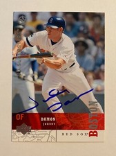 Johnny Damon Signed Upper Deck #33 2003 Card Boston Red Sox Auto MLB RAD