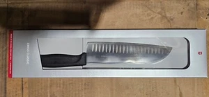 Victorinox Fibrox 7-Inch Granton Edge Santoku Knife Black - Picture 1 of 6