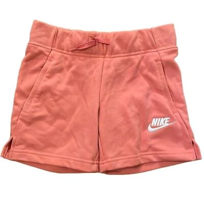 Nike Coral Pull-On Knit Shorts Girls Size Small Athleisure Casual NEW - Image 1 of 4