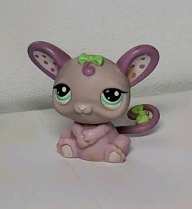 Littlest Pet Shop Purple LPS #1830 Mouse with Green and Blue Eyes Preowned - Picture 1 of 6