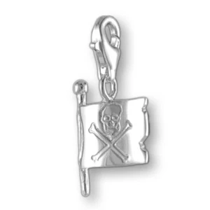 MELINA Charm Colgante Bandera Pirata Plata 925 - Imagen 1 de 1