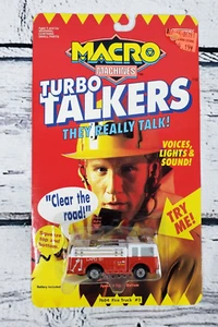 VINTAGE Galoob 1990 MACRO MACHINES TURBO TALKERS 7604 FIRE TRUCK Engine #3 - Picture 1 of 2
