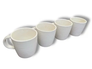 White/Grey Mugs House Doctor Pion x4 BRAND NEW - Picture 1 of 9