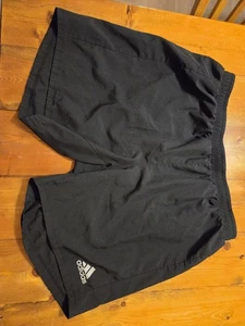 Adidas Herren schwarz XL extra groß 7" Laufshorts ohne Taschen gefüttert Climalite  - Bild 1 von 8