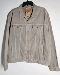 Levi's giacca camionista uomo vintage colore kaki taglia XL Levis - Foto 1 di 4