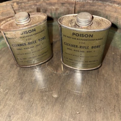 Pistola limpiadora limpia para rifle lata 2 onzas de colección The Curran Corp USGI SEGUNDA GUERRA MUNDIAL Foto 1 de 4